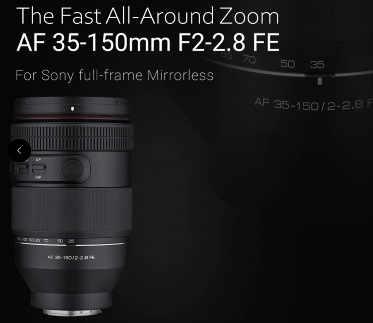 Samyang AF 35-150mm F2-2.8 FE - Newsshooter
