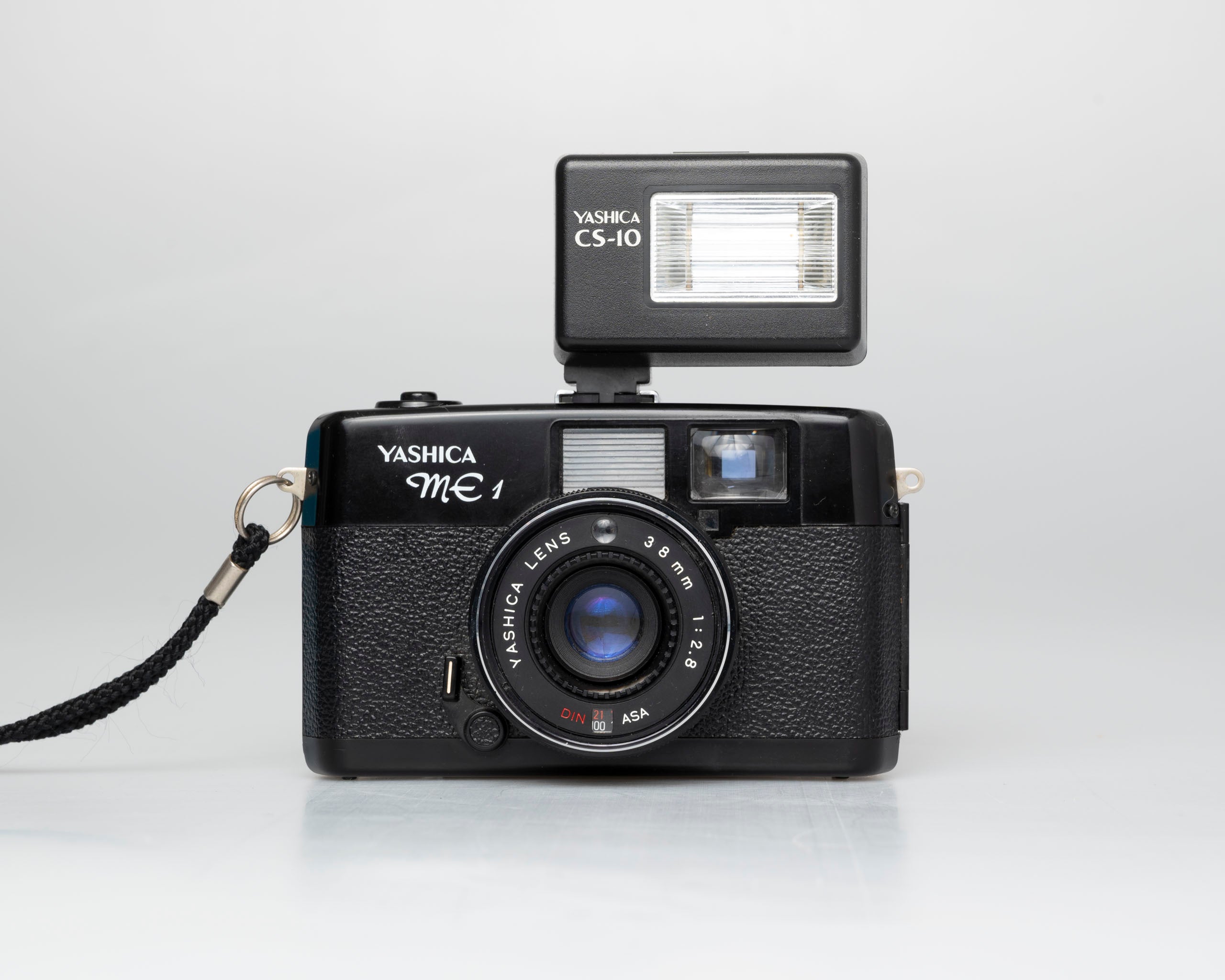 Yashica ME-1 35mm viewfinder camera w/ CS-10 flash (serial 059277