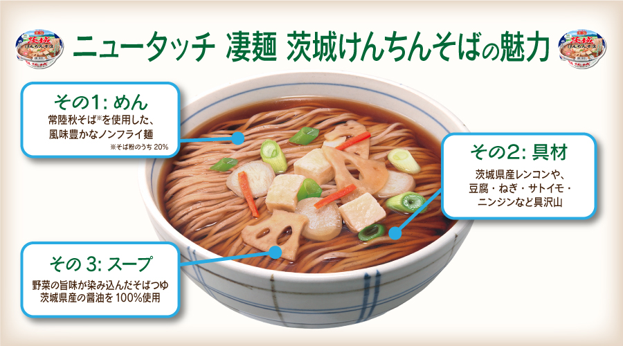 ニュータッチ 凄麺 茨城けんちんそば」こだわり秘話|おいしい話