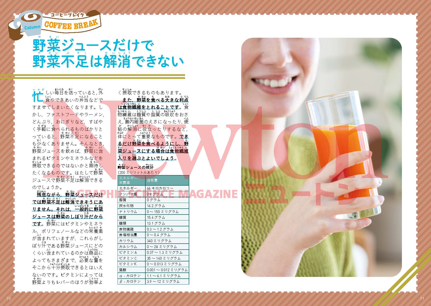 食生活に関する正しい知識が満載！ 食と栄養の科学 | ニュートンプレス