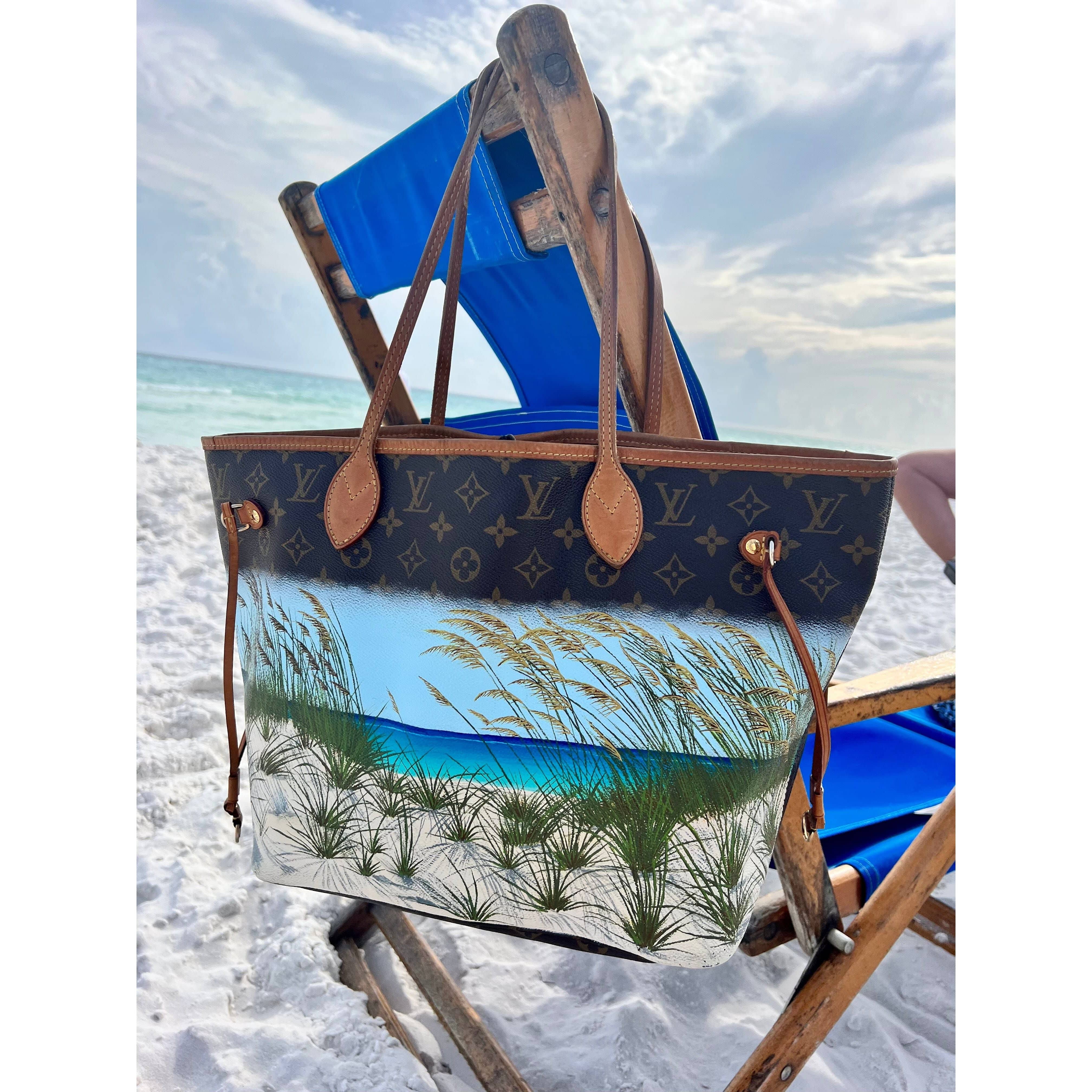 Louis Vuitton Hand-Painted - Beach Time – New Vintage Handbags