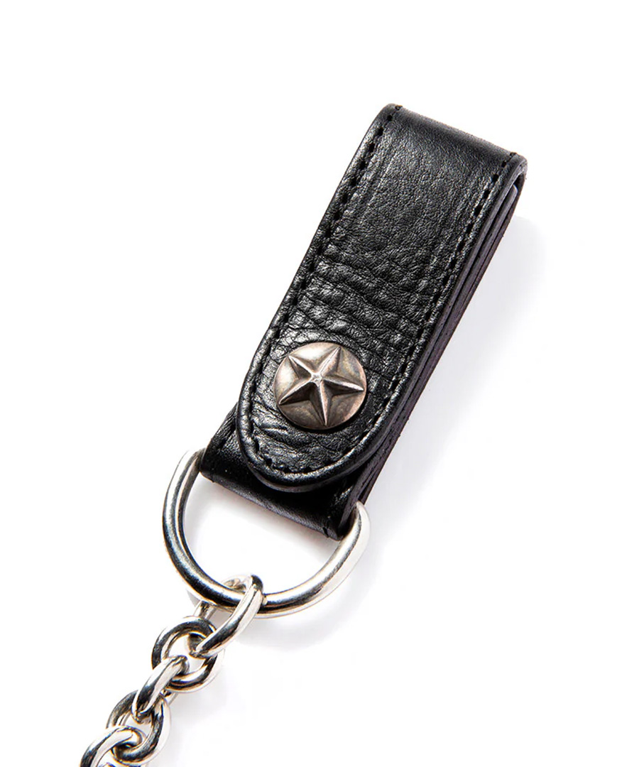 CALEE(キャリー) ウォレットチェーン SILVER STAR CONCHO LEATHER