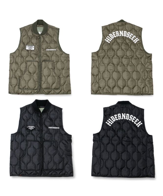 HIDEANDSEEK(ハイドアンドシーク) ベスト Quilted VEST(21aw) HJ