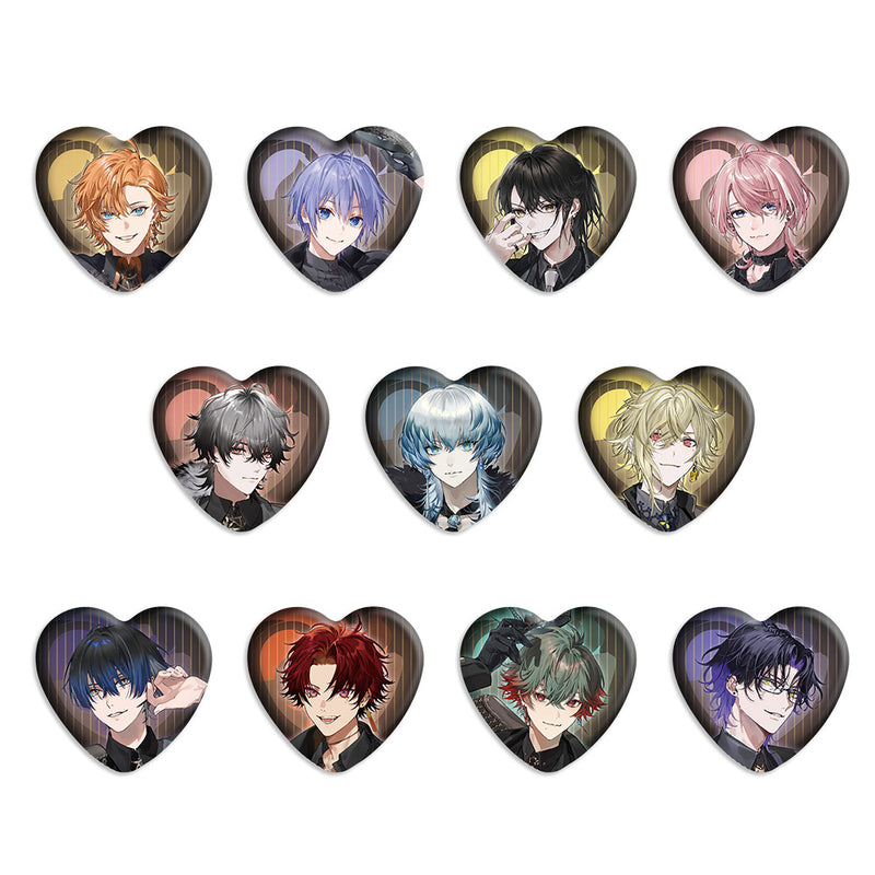 ネオポルテ 八神ツクモ ホワイトデー2024 ハート型缶バッジ 70個セット