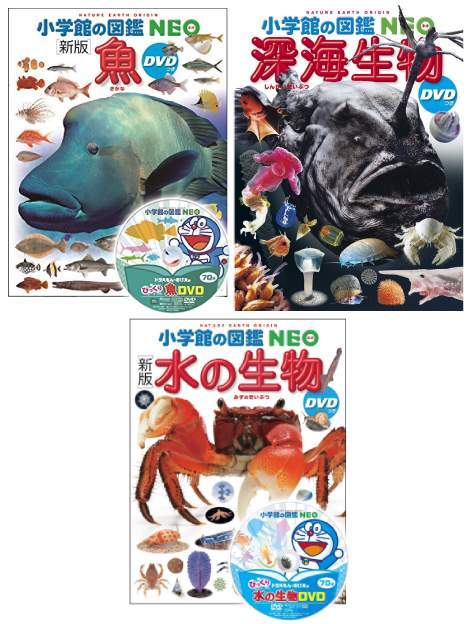 図鑑セット] 小学館の図鑑NEO 水の生き物セット [3冊セット] 小学館 本