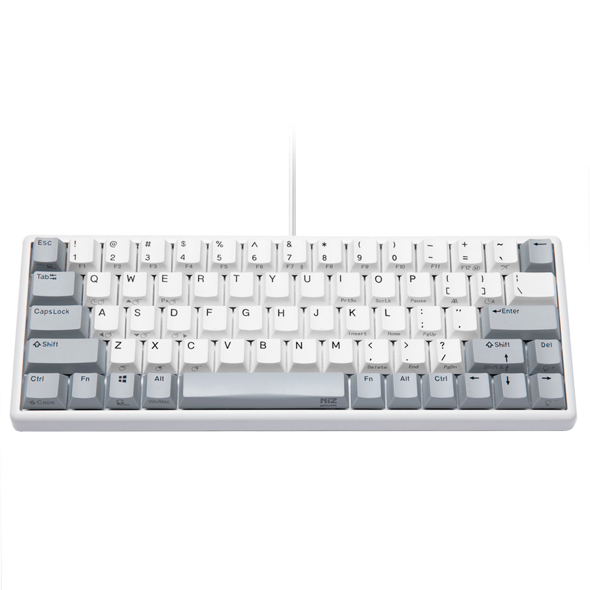 NiZ Atom66 White | 66キー コンパクト静電容量キーボード | ミニマル
