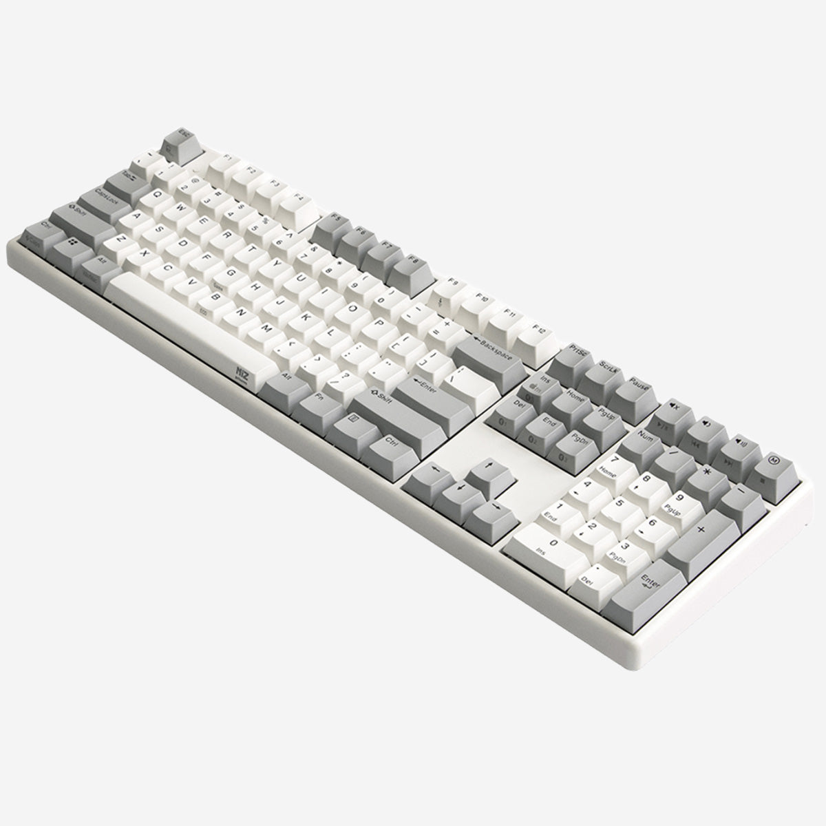 NiZ X108 静電容量無接点キーボード バックライト付き 白い