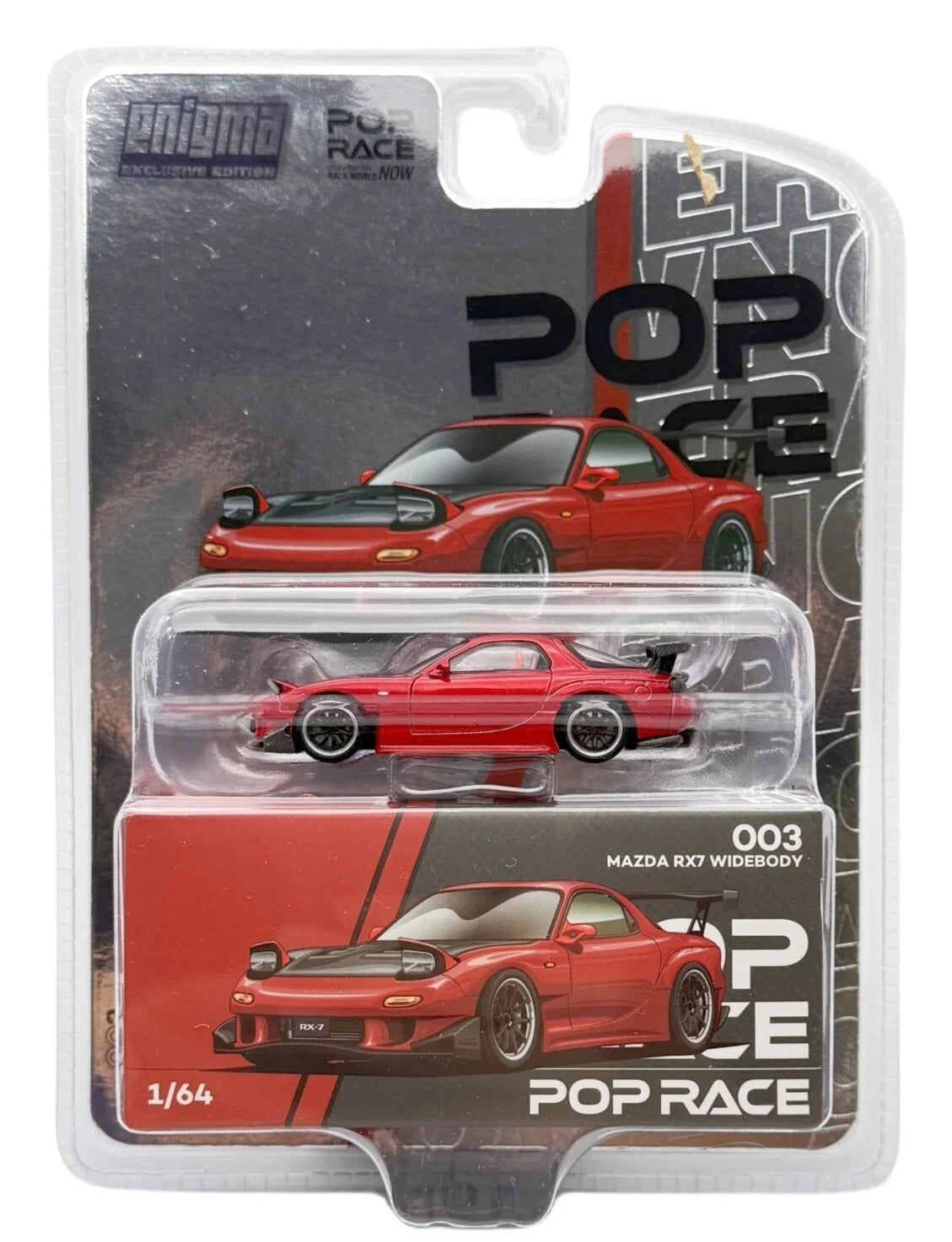 POPRACE-Mazda RX7 Widebody Metallic Red (enigma Exclusive Edition