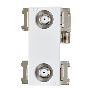 テレビ受信用機器/直列ユニット／テレビ端子/スイッチ無し直列ユニット