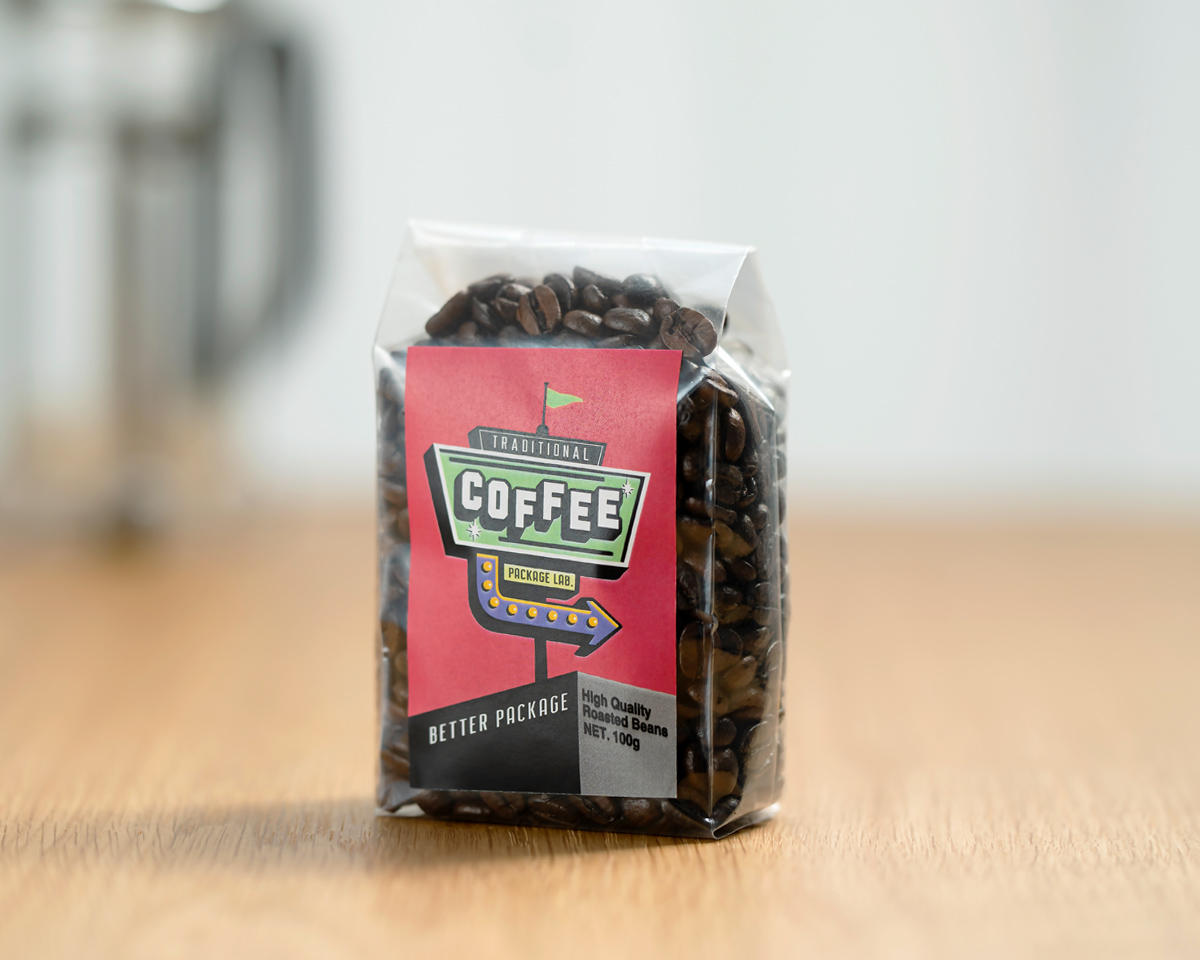 真空透明バイオマスGZ袋 100g｜ニコノスオンラインストア-コーヒー袋と