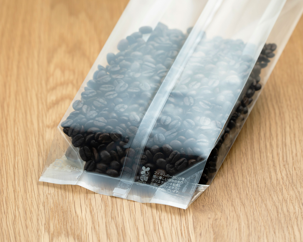 真空透明バイオマスGZ袋 500g｜ニコノスオンラインストア-コーヒー袋と