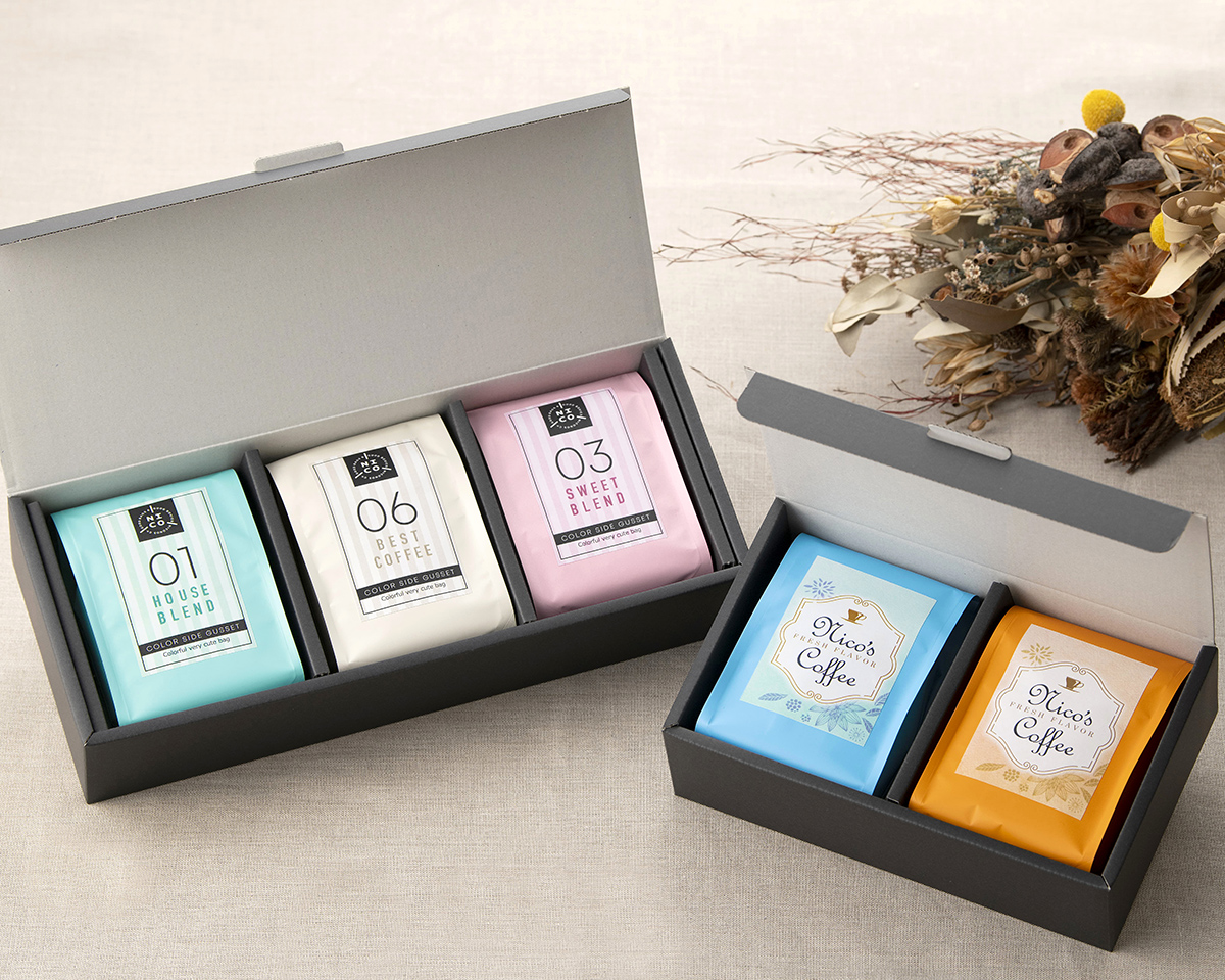 カラーサイドガゼット200gブルー｜ニコノスオンラインストア-コーヒー