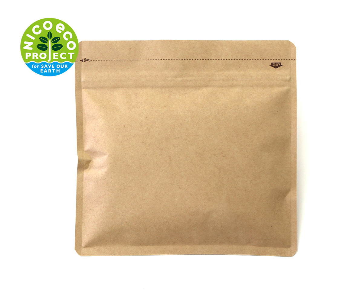 チャック付アロマブレス100g平袋 クラフト｜ニコノスオンラインストア