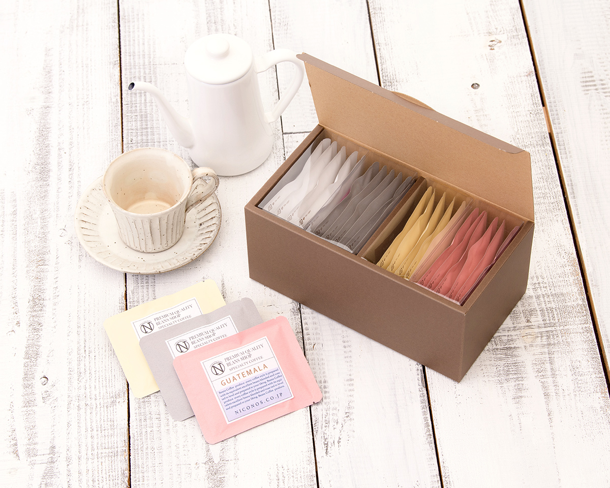 サンプルセット》三方平袋30g 100×125mm｜ニコノスオンラインストア