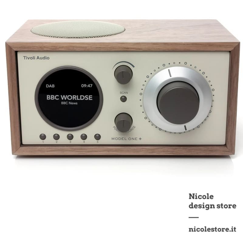 Tivoli Model One + walnut beige hi-fi DAB + digital radio