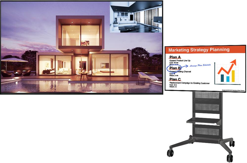 SHARPインフォメーションディスプレイ55インチ