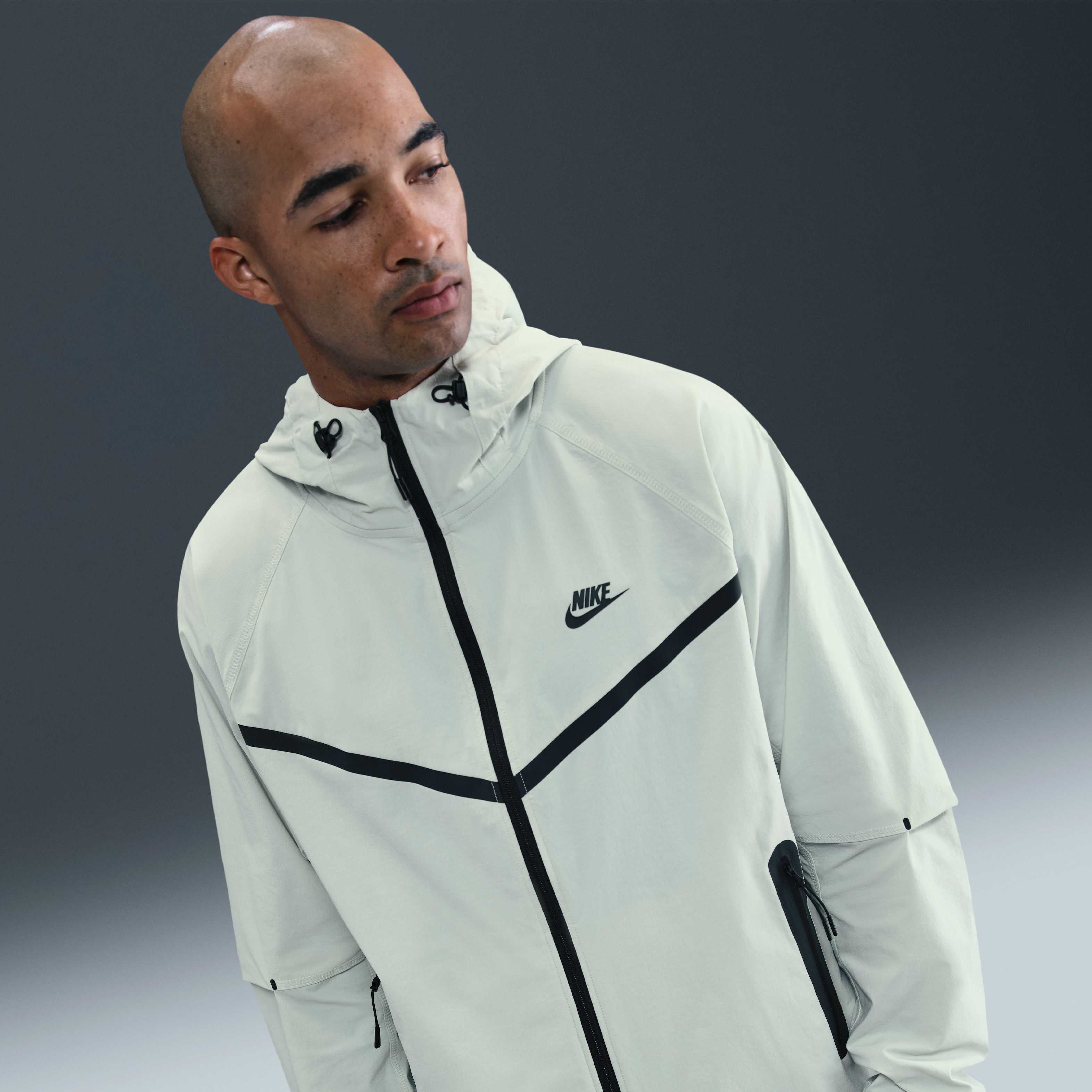 Buy Nike Tech Men's Woven Jacket - Light Silver/Light Silver/Black