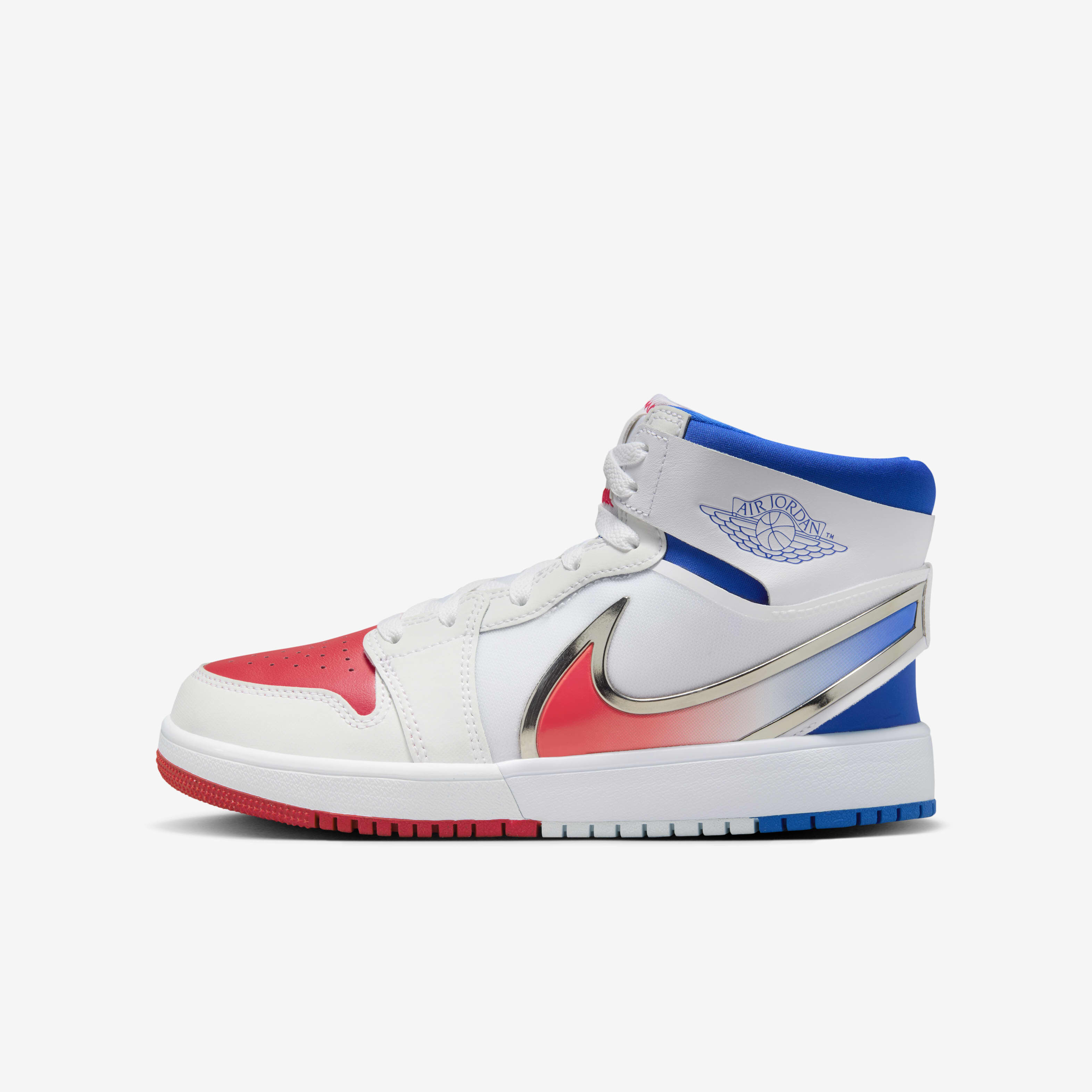 Buy Jordan 1 Mid RM EasyOn Older Kids' Shoes - White/Racer Blue
