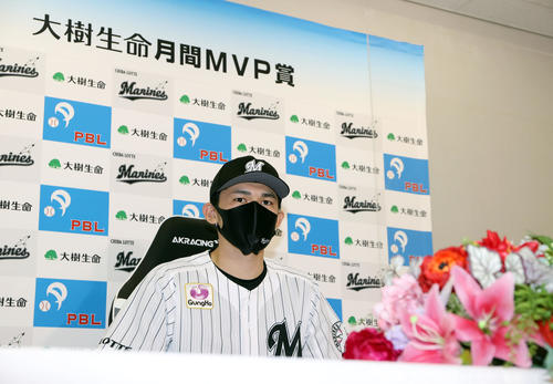 ロッテ】佐々木朗希が月間MVP初受賞「こういう結果を1年間通してでき