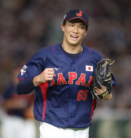 侍ジャパン】守護神候補の湯浅京己が3人斬り「チームに流れを」上々