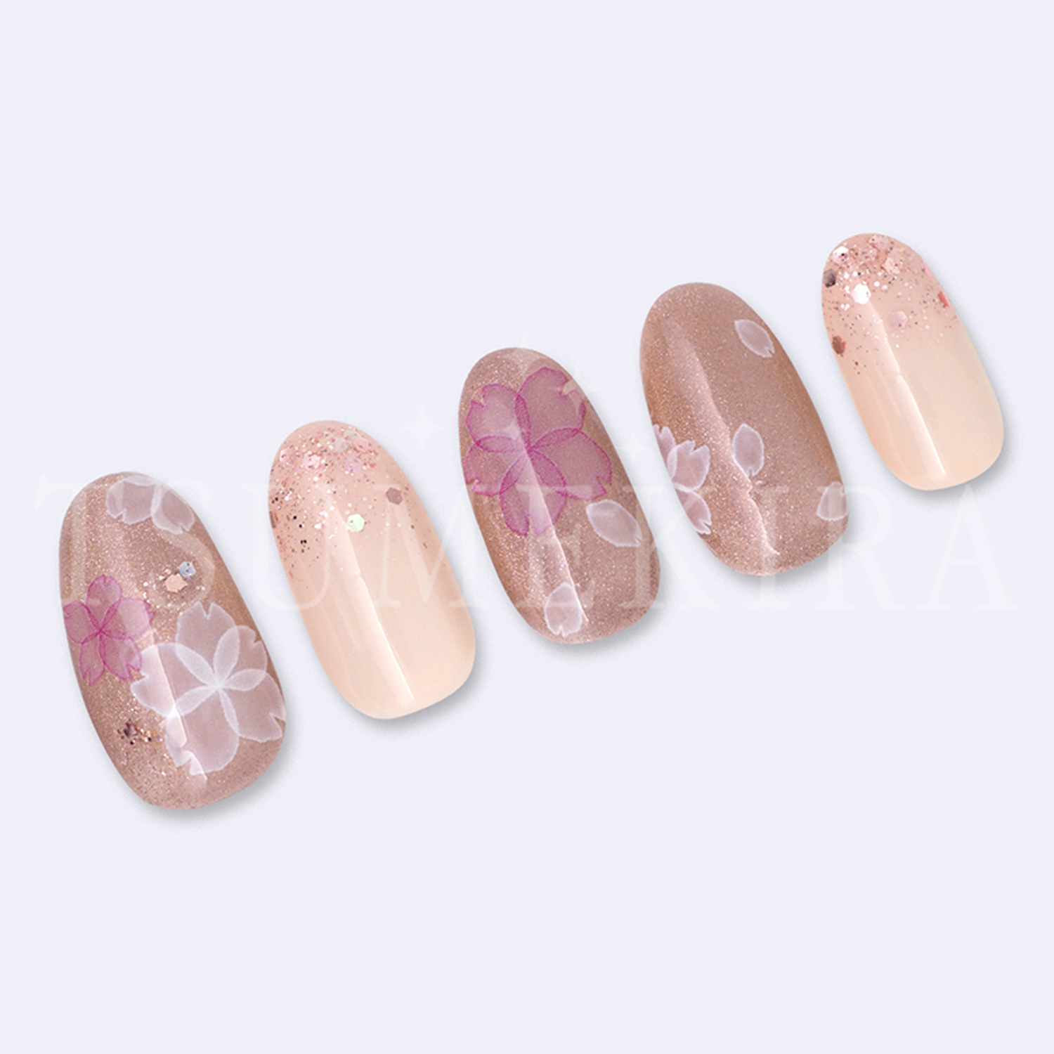 お取り寄せ・返品不可】NN-SKR-011 たらしこみ桜2 ツメキラ ネイル