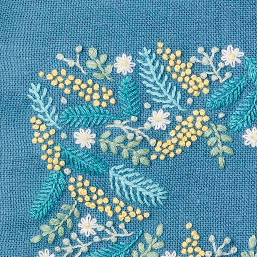 刺繍受注会】CSK542405 刺繍キット yulaのこころ躍る草花刺繍