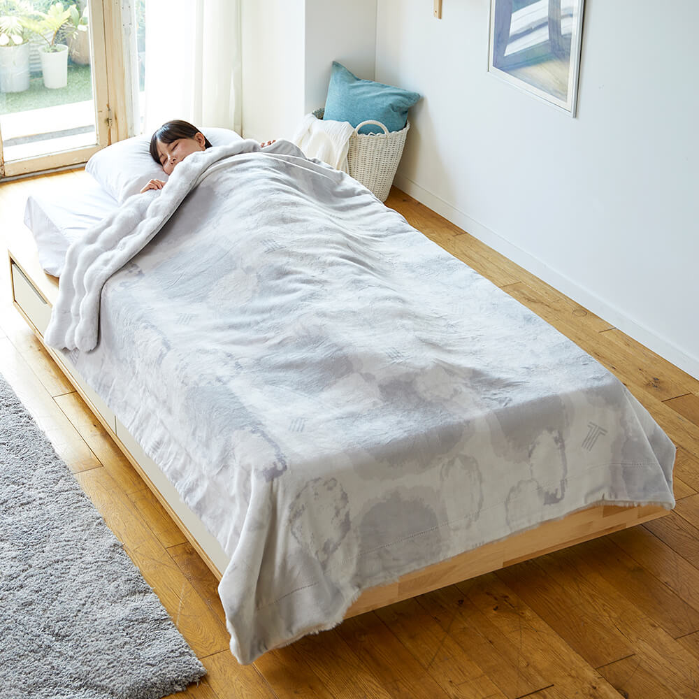 リバーシブル毛布/モマン《LANVIN COLLECTION/ランバン コレクション