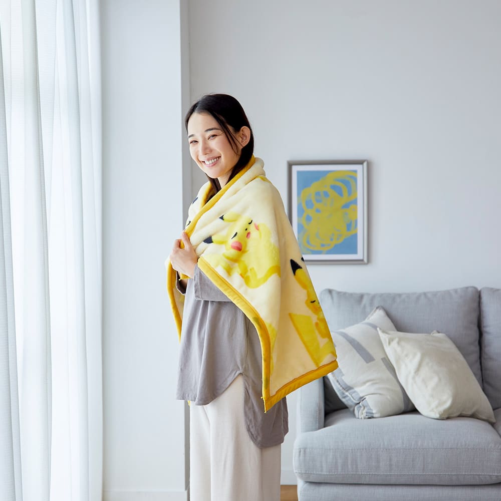 ポケモンスリープ】ニューマイヤー毛布/ピカチュウ| 西川ストア公式本店