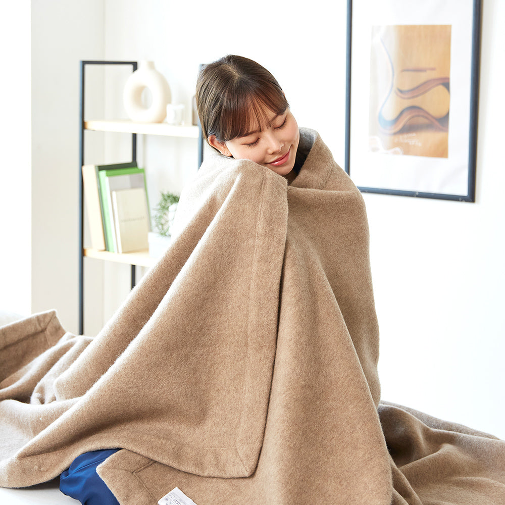 西川 カシミヤ 純毛エクセレントウール毛布 新毛 ダマスク柄 日本製