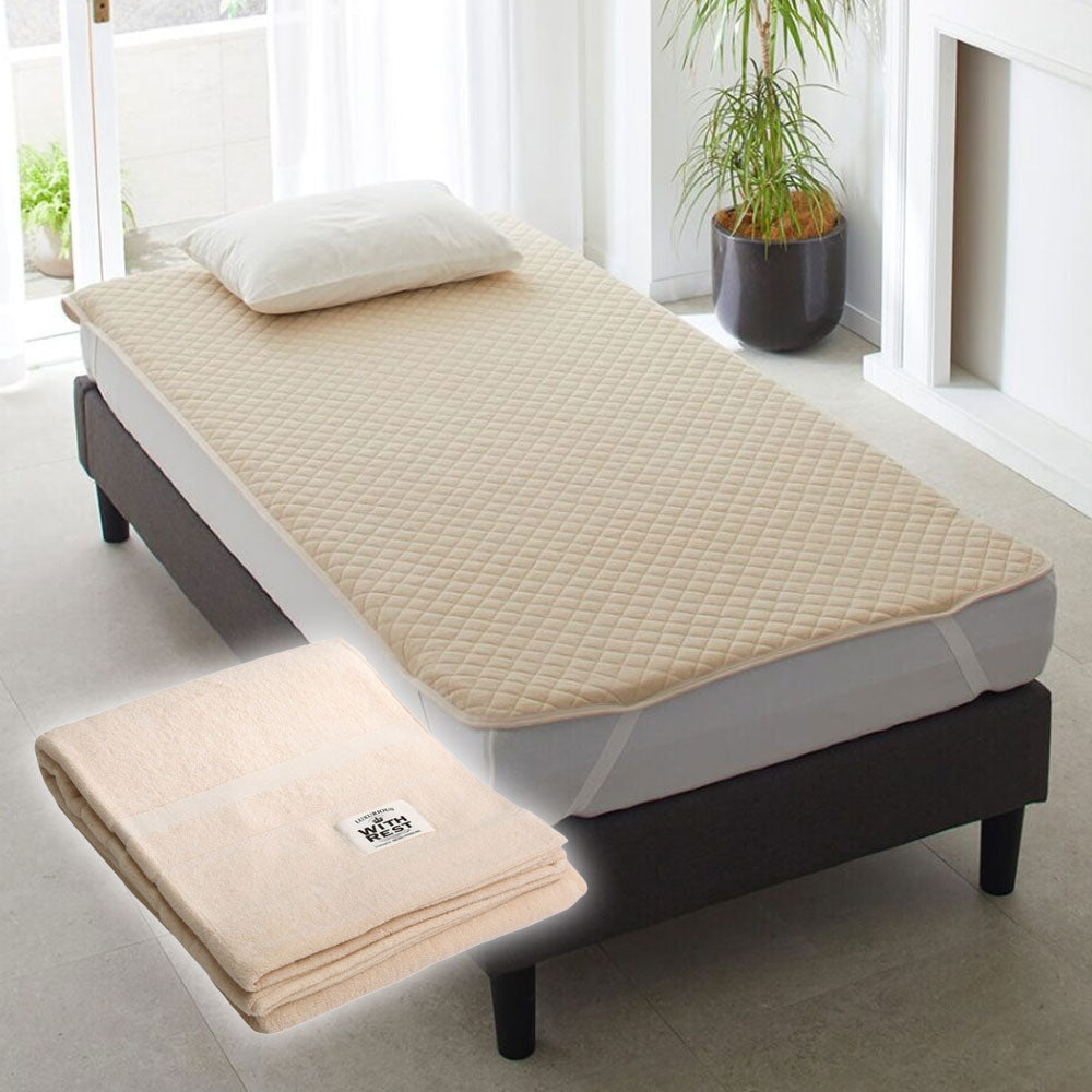 2点セット】365日使えるパイル敷きパッド＆今治タオルケット – 西川