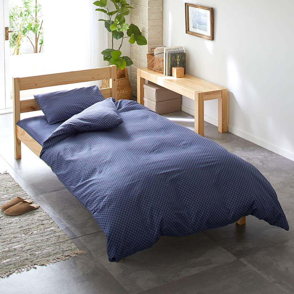 3点セット特価】カバーリング3点/PLAID掛けふとんカバー・敷きカバー