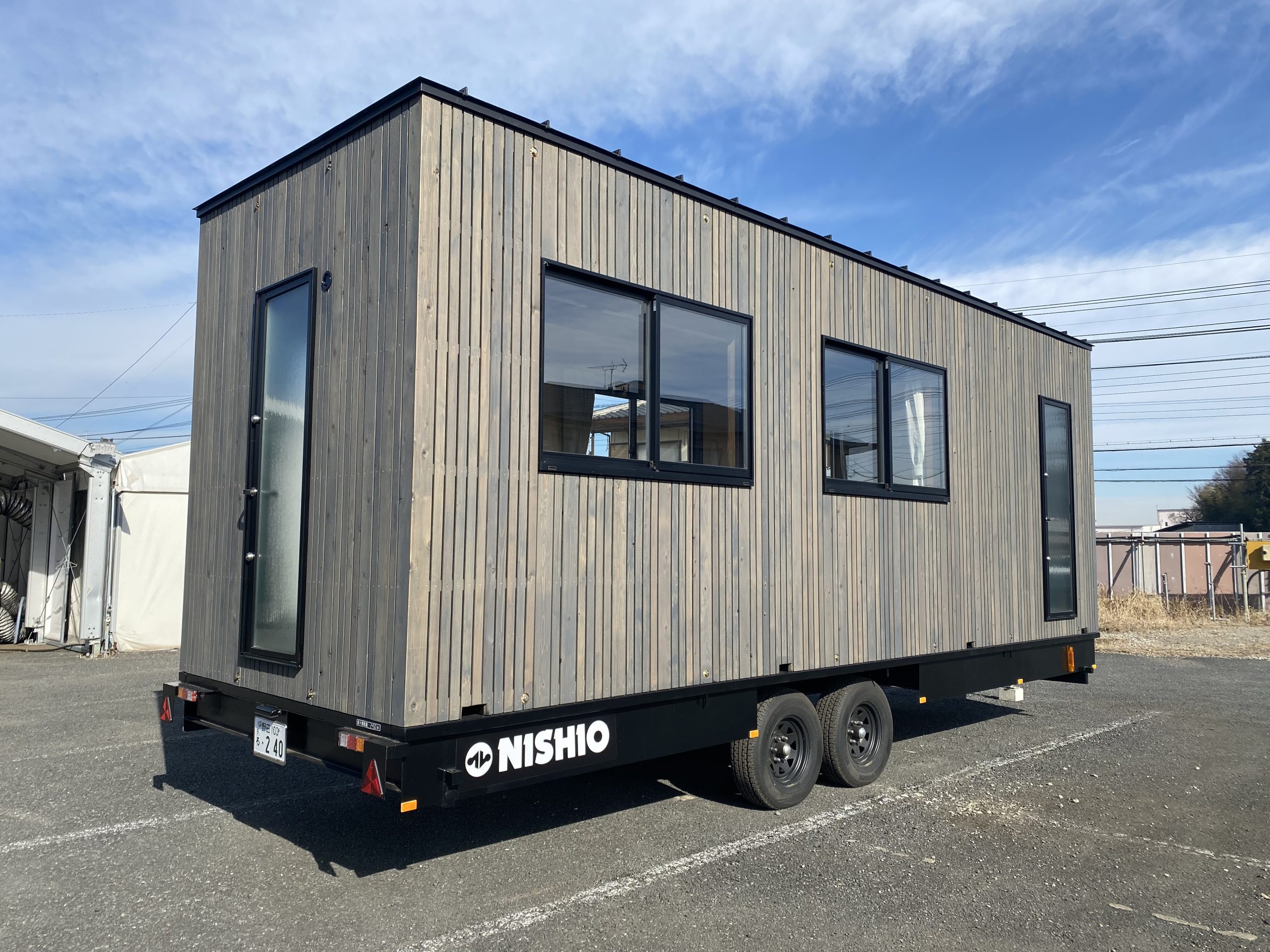 トレーラーハウスレンタル木造酷暑寒冷対応7.2mロングタイプ ]の