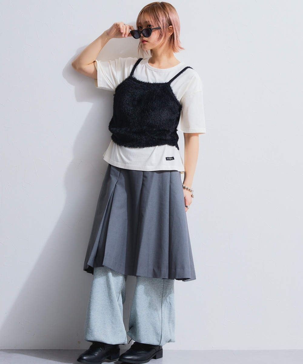 シャギーニットキャミソール 通販【ニッセン】