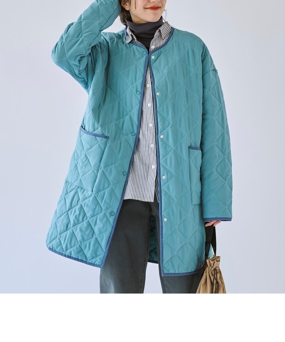 大きいサイズ 伸びるキルティングアウター（はっ水） 通販【ニッセン】