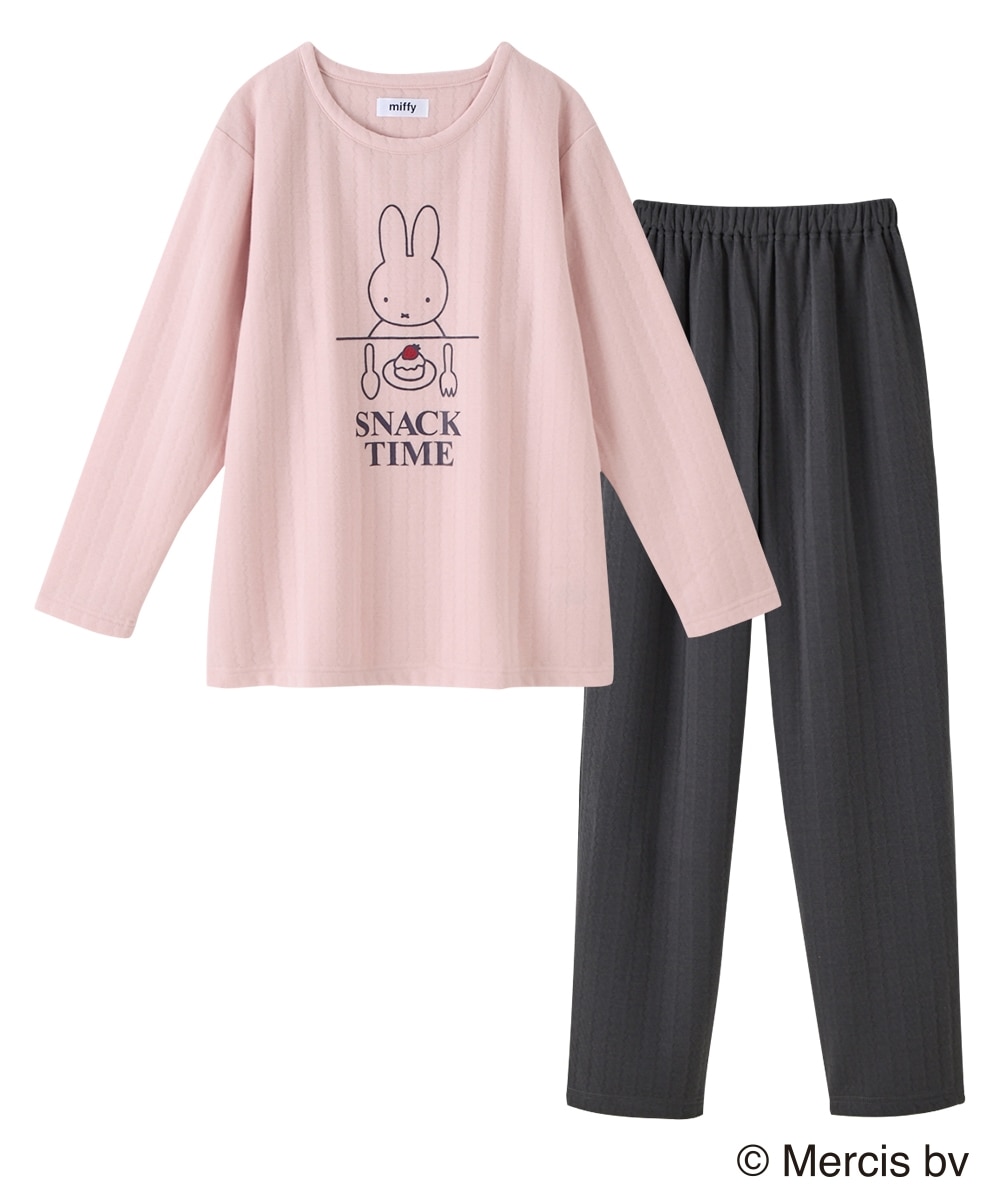 ミッフィー ふわぬくキルトルームウェア上下セット 通販【ニッセン】