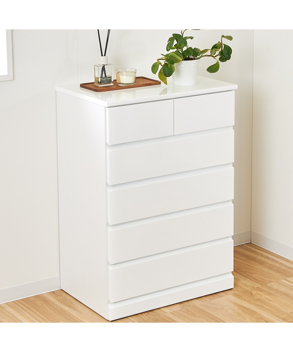 引き出しスムーズな鏡面仕上げのチェスト 通販【ニッセン】