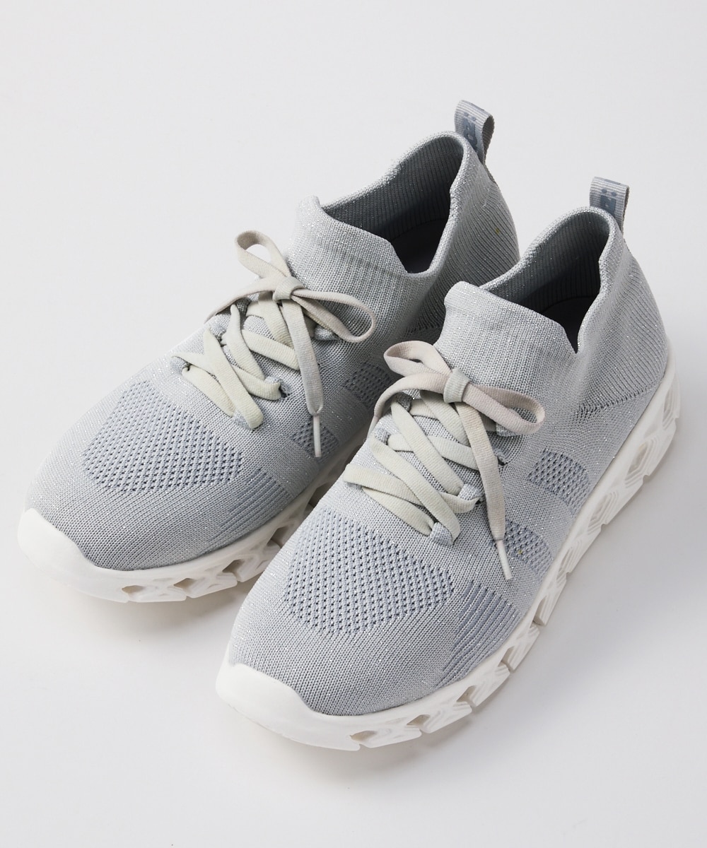 ゆったり幅広】moz（モズ）超軽量やわらかニットレーススニーカー