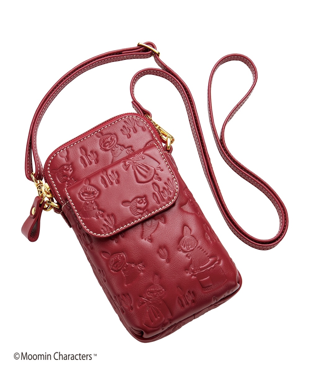 リトルミイ 赤いラム革のスマホポシェット 通販【ニッセン】