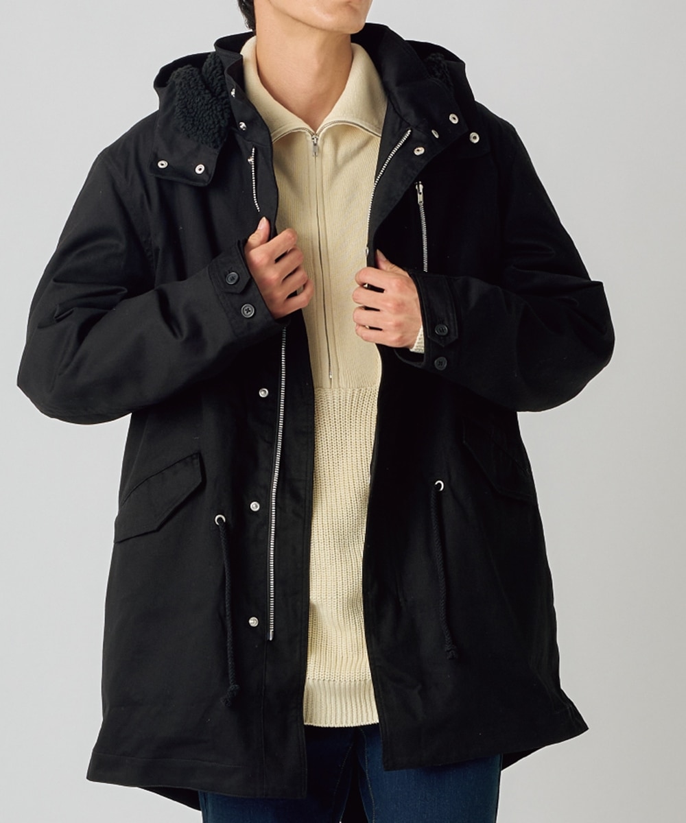 裏ボア付モッズコート【大きいサイズ有】 通販【ニッセン】