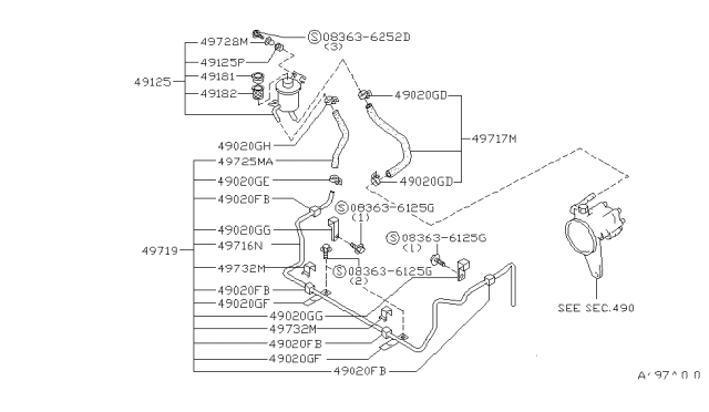 Power Steering Piping - 1992 Nissan 300ZX