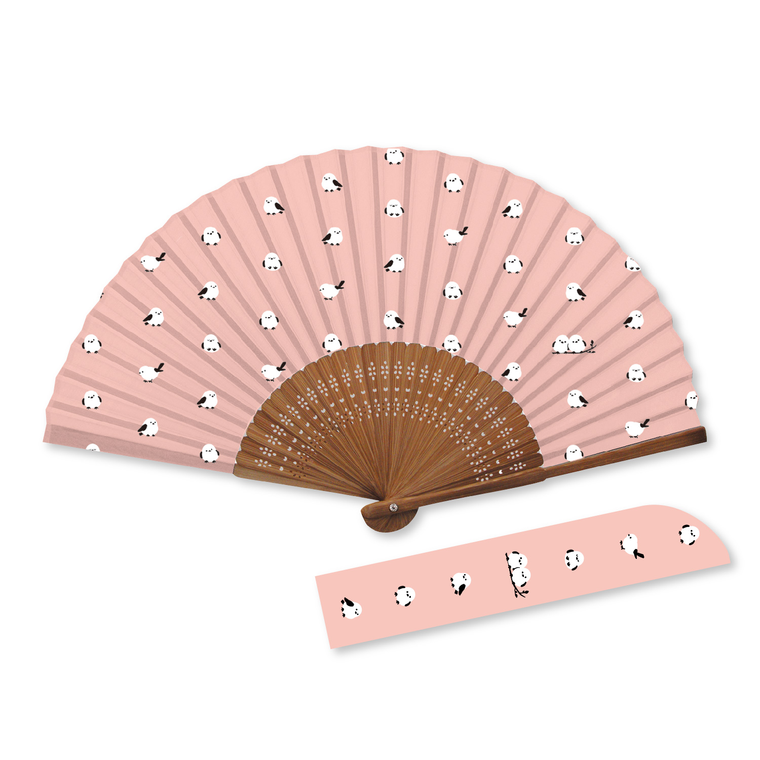 シマエナガ｜扇子｜うちわ・扇子｜商品を探す｜新日本カレンダー株式会社