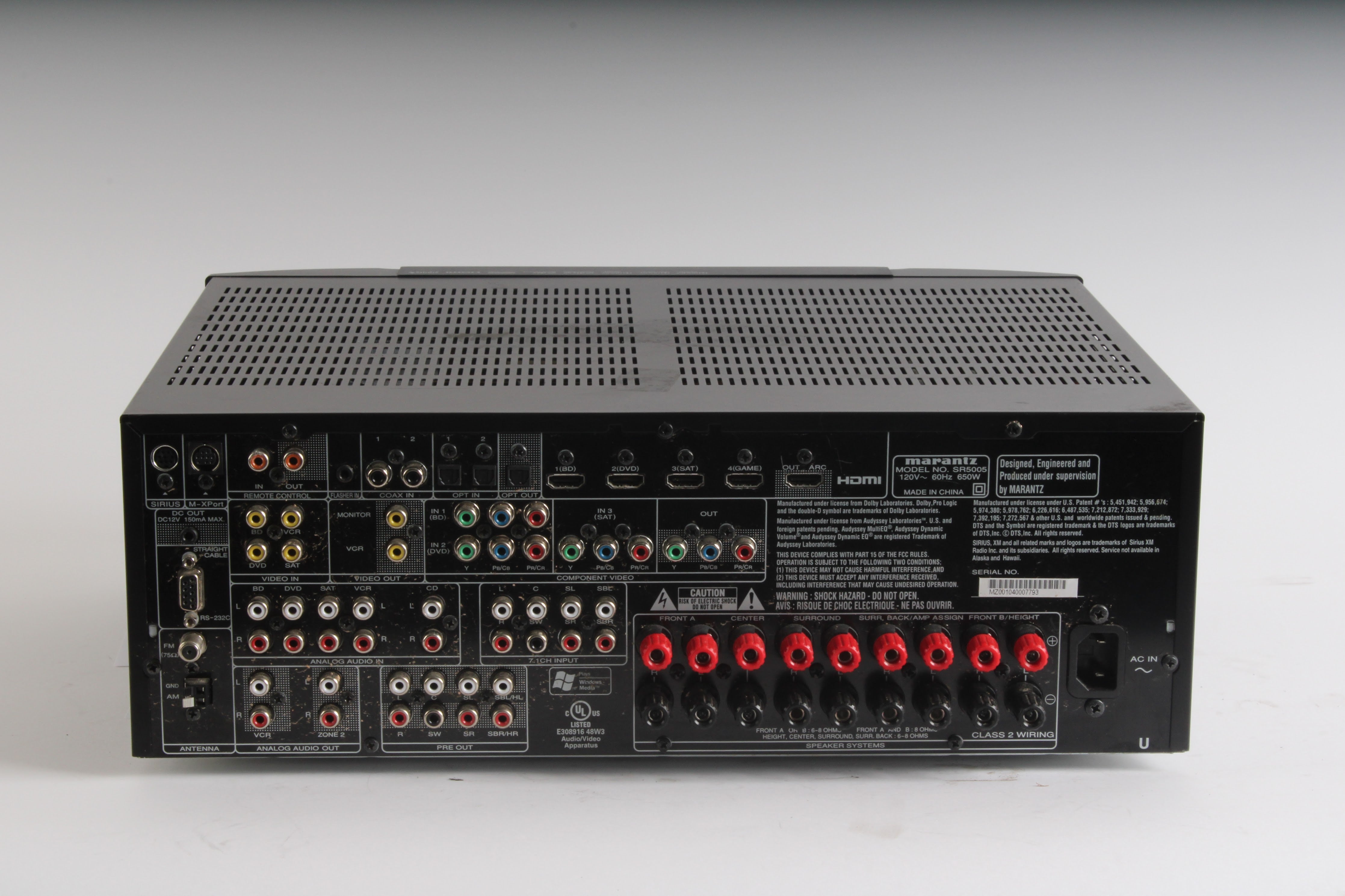 Marantz SR5005 7.1 Channel Home Theater AV Surround Sound Receiver