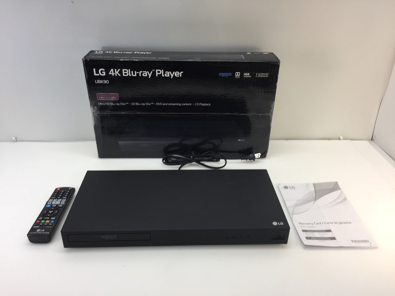 LG UBK90 4K Ultra HD Hi-Res Audio Wi-Fi Blu-Ray Player – NT