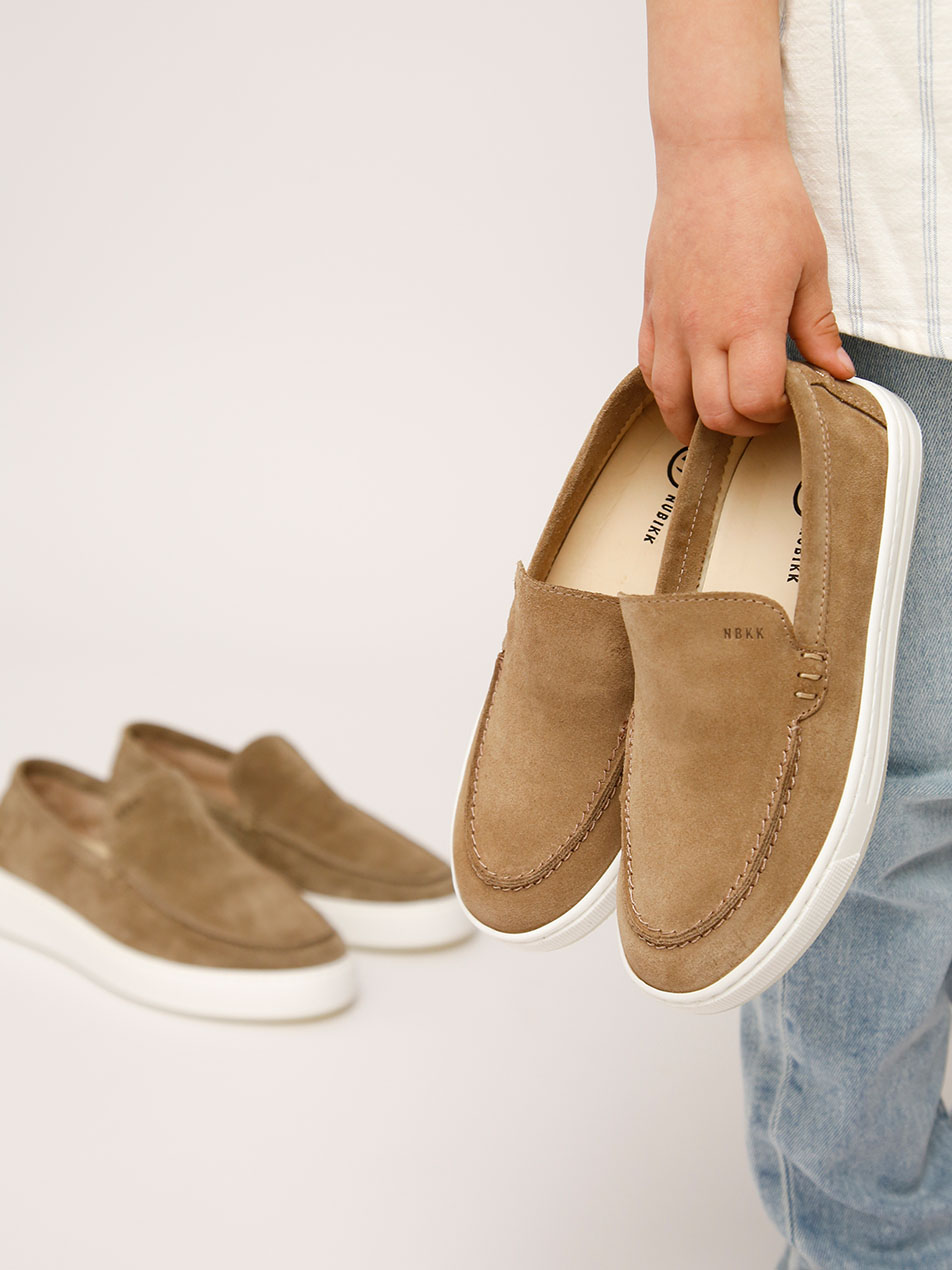 Jiro Mio JR | Beige loafers for kids