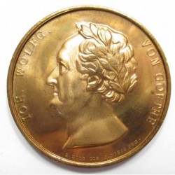 Friedrich Anton König: Commemomrative medal for Johann Wolfgang