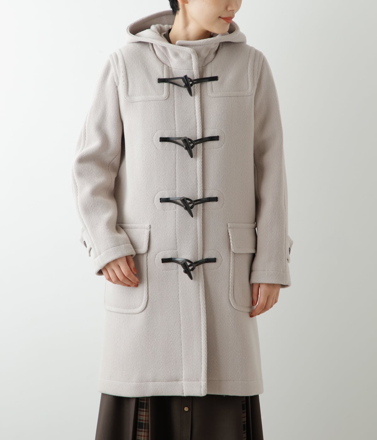 希少 ニューヨーカー ダッフルコート ヘリンボーン ムーアブルック