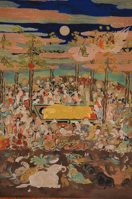 仏画掛け軸（釈迦涅槃図・仏涅槃図 ）の販売と買取｜小川処堂 | 骨董品