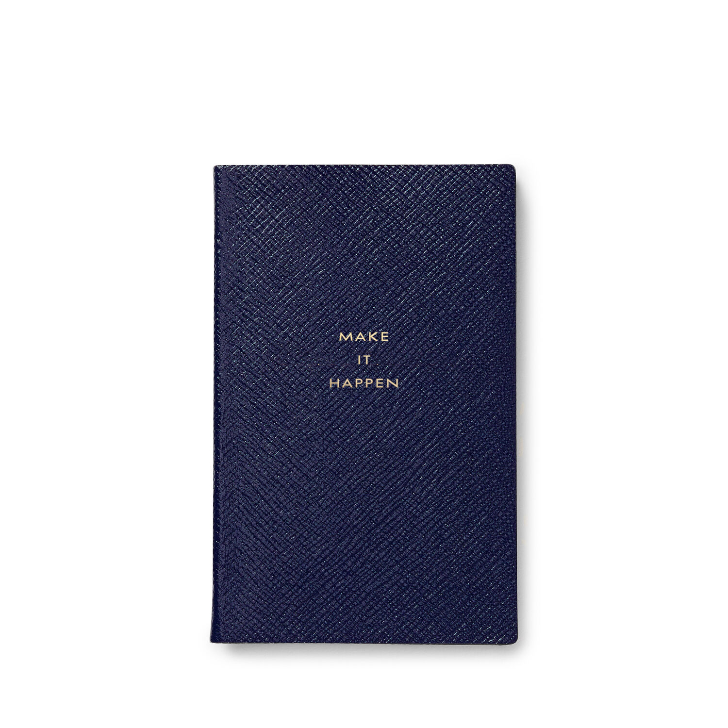 Make It Happen Panama Notebook in navy | Smythson