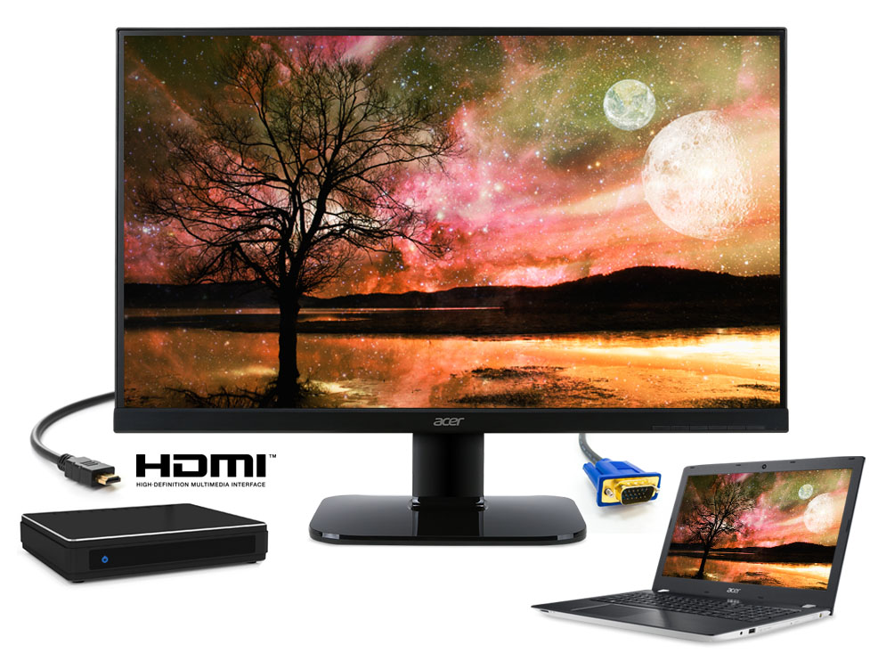 Acer 27型ディスプレイモニター KA270HAbmidx - ストロベリーメディア