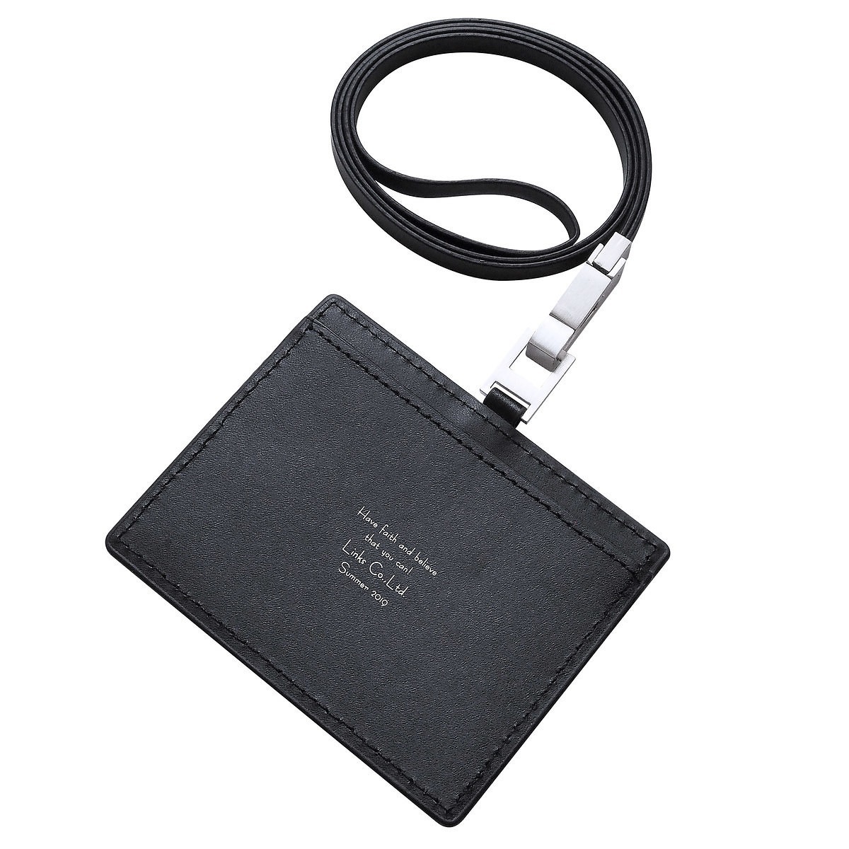 レザー ID カードホルダー ブラウン - スマートギフト